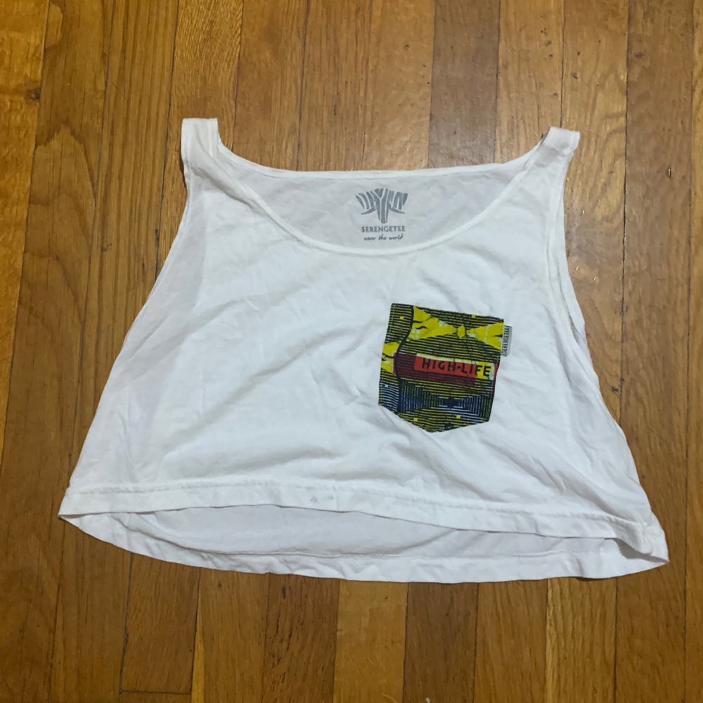 Serengetee African Crop Top Size S